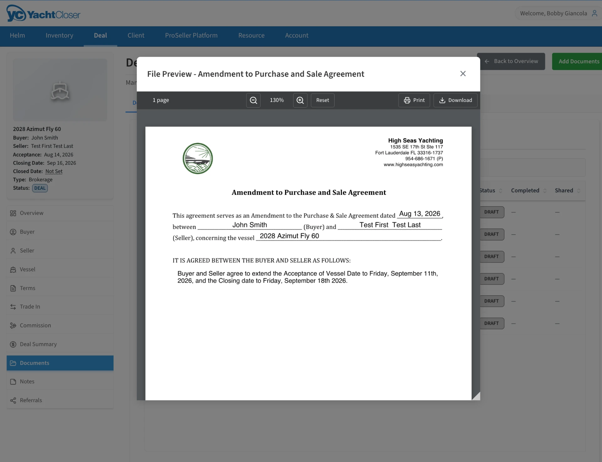 Amendment to Purchase and Sale Agreement file preview